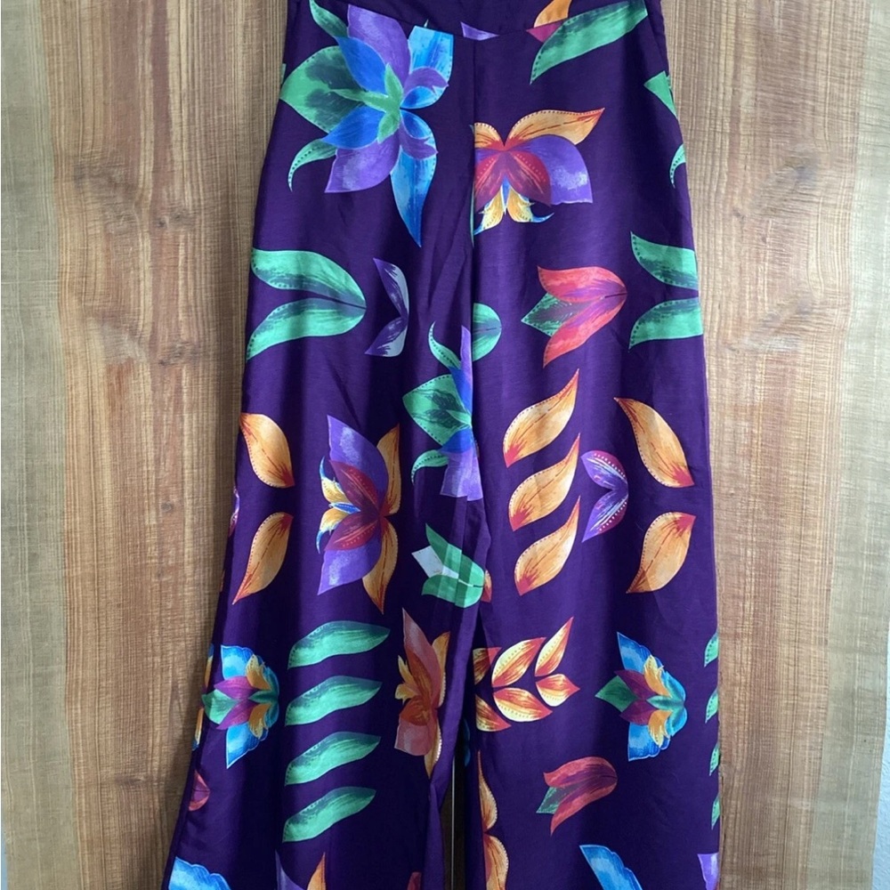 Farm Rio Floral Wide-Leg Pants